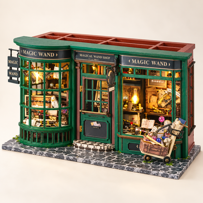 Magic Wand Shop — boutique miniature DIY lumineuse à construire