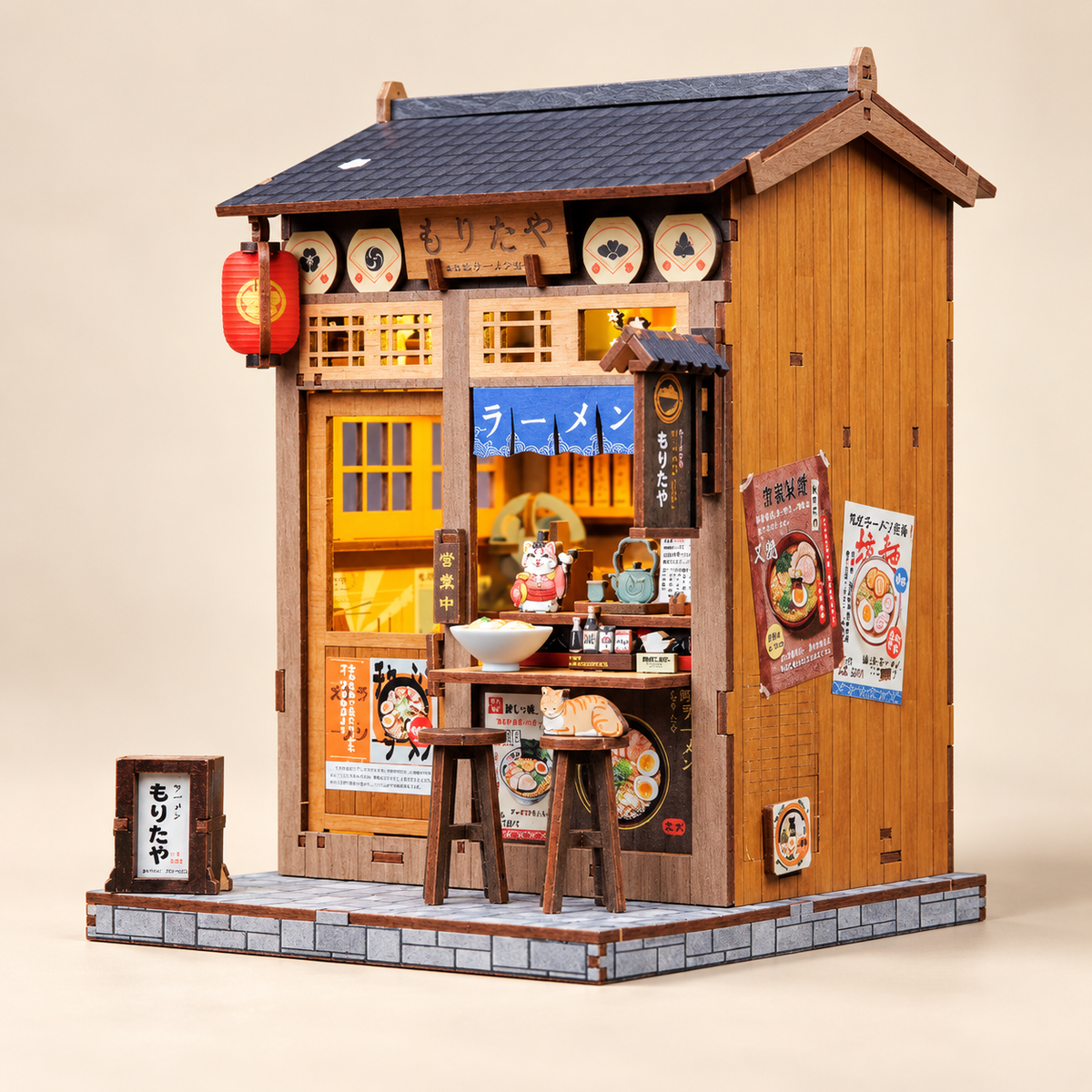 Morita‑Ya — Book nook japonais DIY lumineux