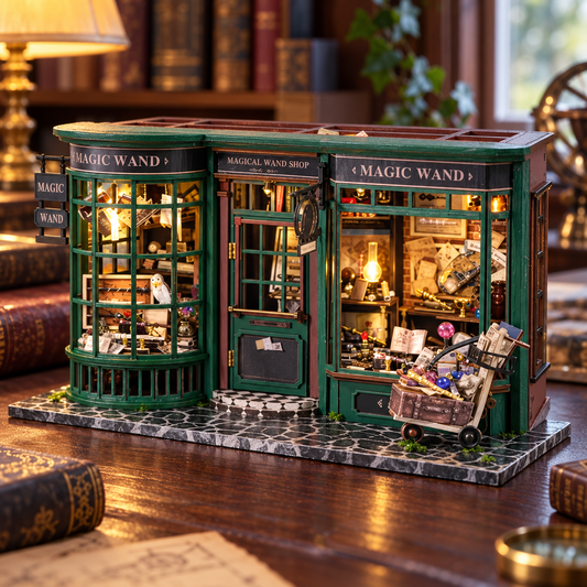 Magic Wand Shop — boutique miniature DIY lumineuse à construire