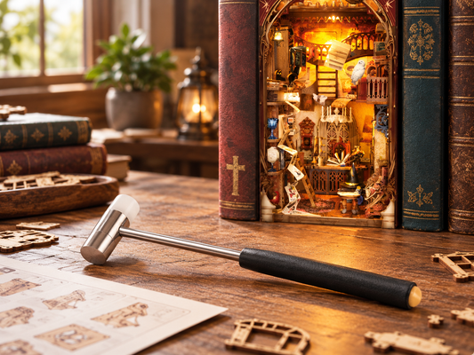 Mini-marteau de précision à double tête pour book nooks et maquettes